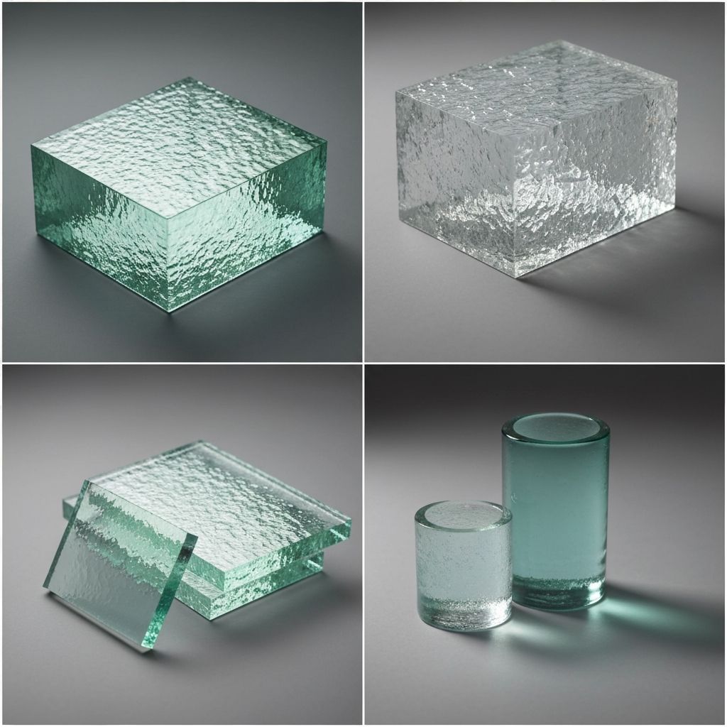 Verschiedene Glastypen nebeneinander – Acryl, Floatglas und Museumsglas – mit unterschiedlichen Reflexionseigenschaften